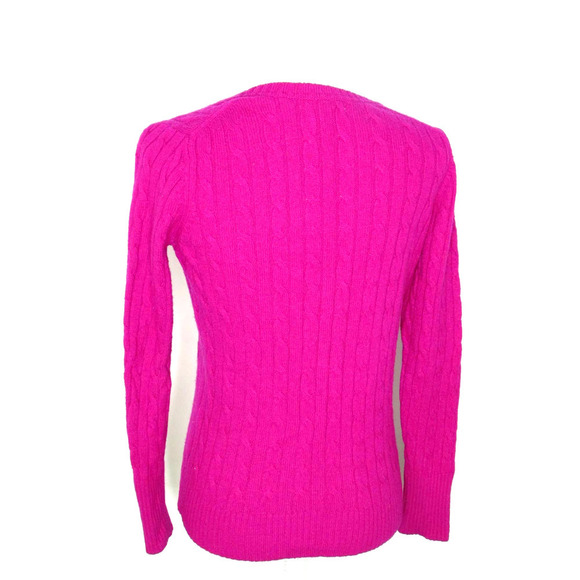 JCP Merino Wool Blend Scoop Neck Cable Sweater - Picture 4 of 10